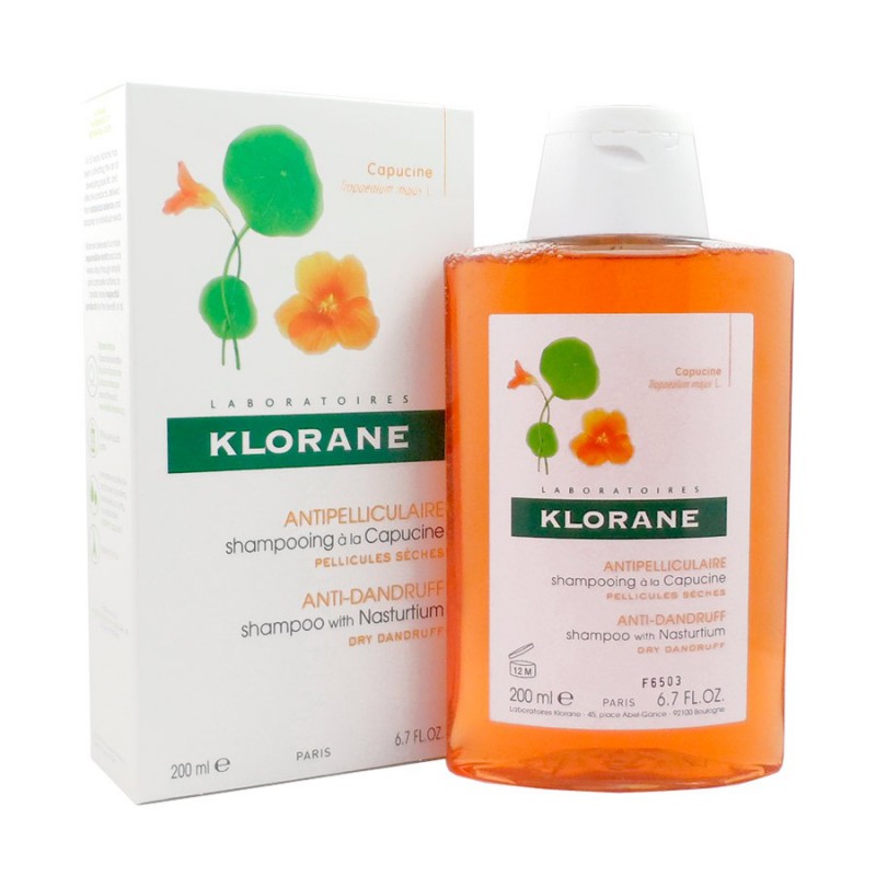 klorane shampoing à la capucine anti-pelliculaire 